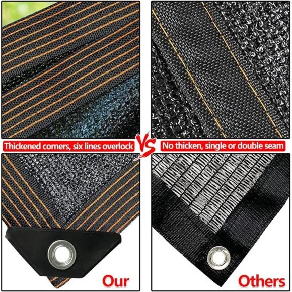 Shade Cloth -90% Sunblock Net for Garden Patio,Shade Sails for Plants Greenhouse - Picture 5 of 7